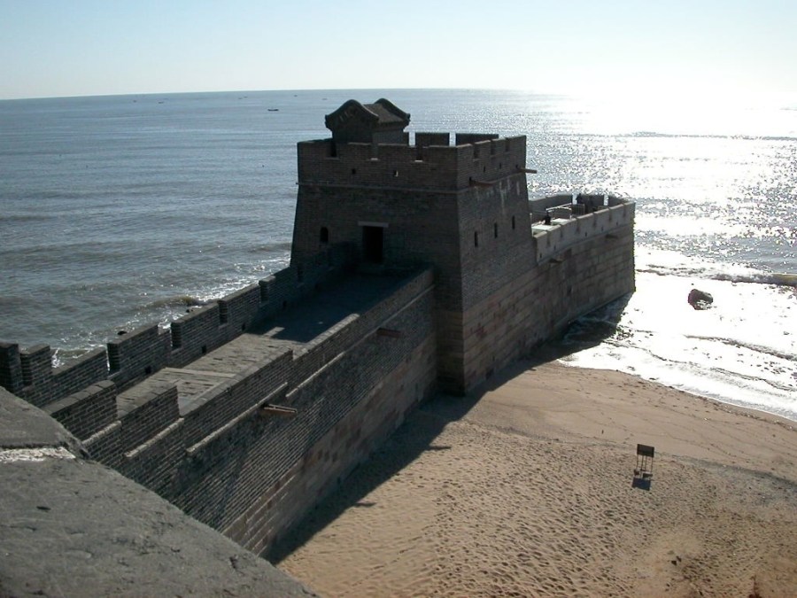 Great Wall of China Meets The Sea
