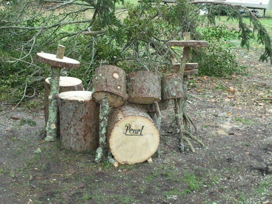 Wooden Drum Set