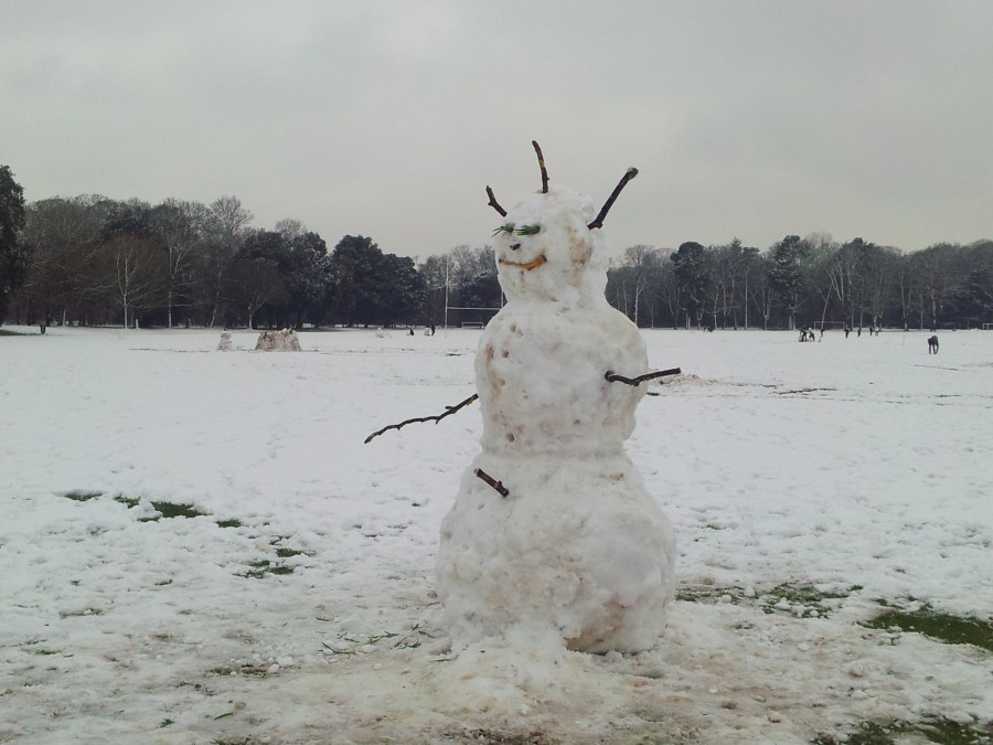 Snowman Bute Park Cardiff 2